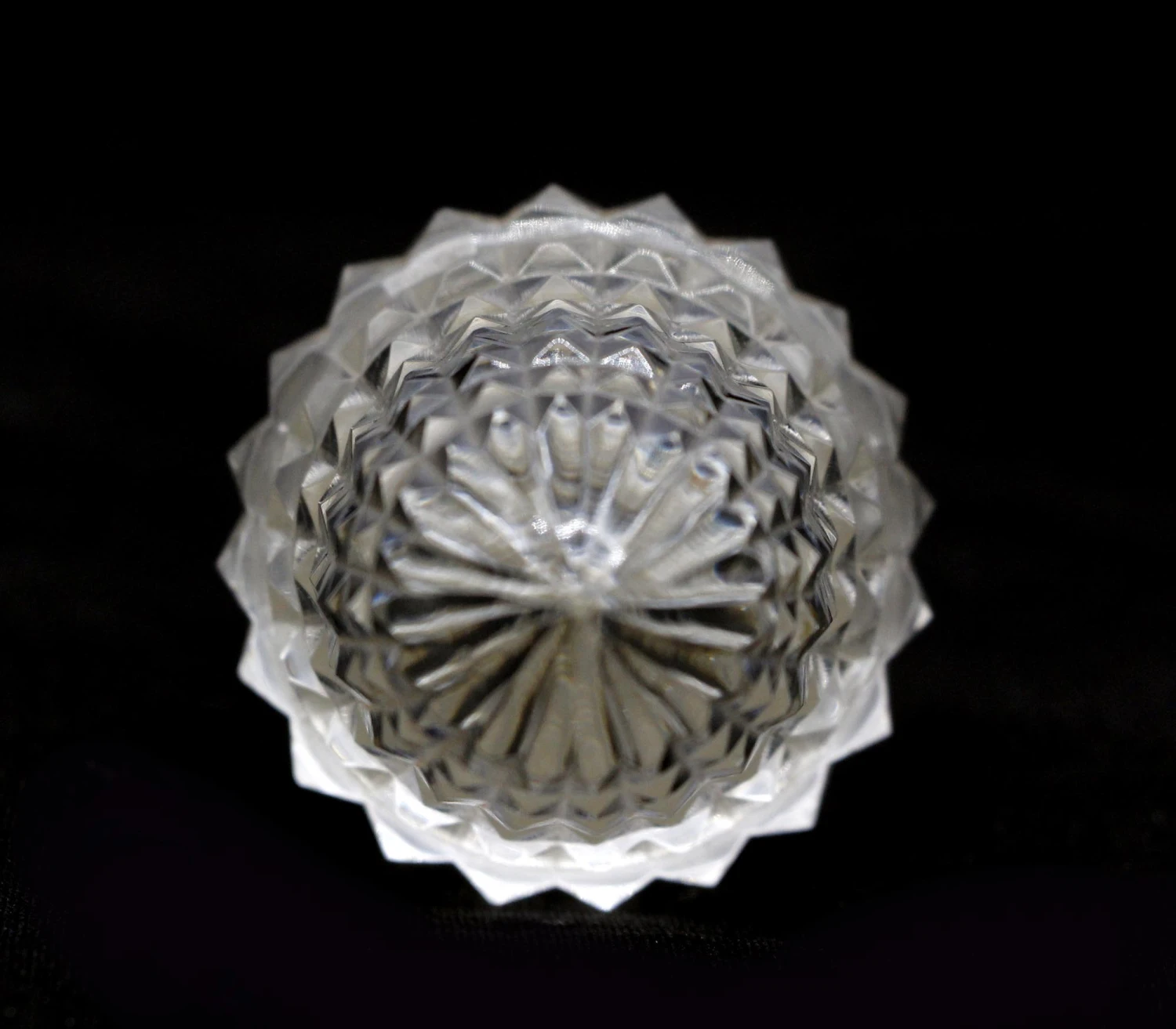 Vintage Faceted Glass 3 In. Cabinet Drawer Knob 5 Vintage Faceted Glass 3 In. Cabinet Drawer Knob - Image 3