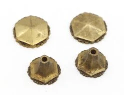 Pair Of Vintage 1.25 In. Hexagon Scalloped Brass Cabinet Drawer Knobs 9 Pair Of Vintage 1.25 In. Hexagon Scalloped Brass Cabinet Drawer Knobs -OGT Sale Store cabinet furniture knobs for sale q284464