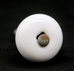 Pair Of Vintage 1.25 In. Round White Ceramic Cabinet Knobs 10 Pair Of Vintage 1.25 In. Round White Ceramic Cabinet Knobs -OGT Sale Store cabinet furniture knobs for sale q285315