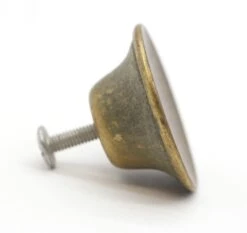 Mid Century 1.5 In. Concave Brass Plated Steel Cabinet Drawer Knob 10 Mid Century 1.5 In. Concave Brass Plated Steel Cabinet Drawer Knob -OGT Sale Store cabinet furniture knobs for sale q286979