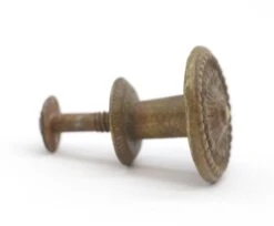 Vintage 1.125 In. Brass Floral Cabinet Knob -OGT Sale Store cabinet furniture knobs for sale q287048