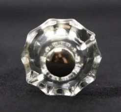 Vintage 0.875 In. Fluted Clear Glass Drawer Cabinet Knob 9 Vintage 0.875 In. Fluted Clear Glass Drawer Cabinet Knob -OGT Sale Store cabinet furniture knobs for sale q287117