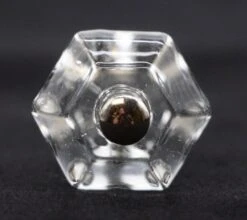 Vintage 1.25 In. Clear Glass Hexagon Drawer Cabinet Knob 9 Vintage 1.25 In. Clear Glass Hexagon Drawer Cabinet Knob -OGT Sale Store cabinet furniture knobs for sale q287120