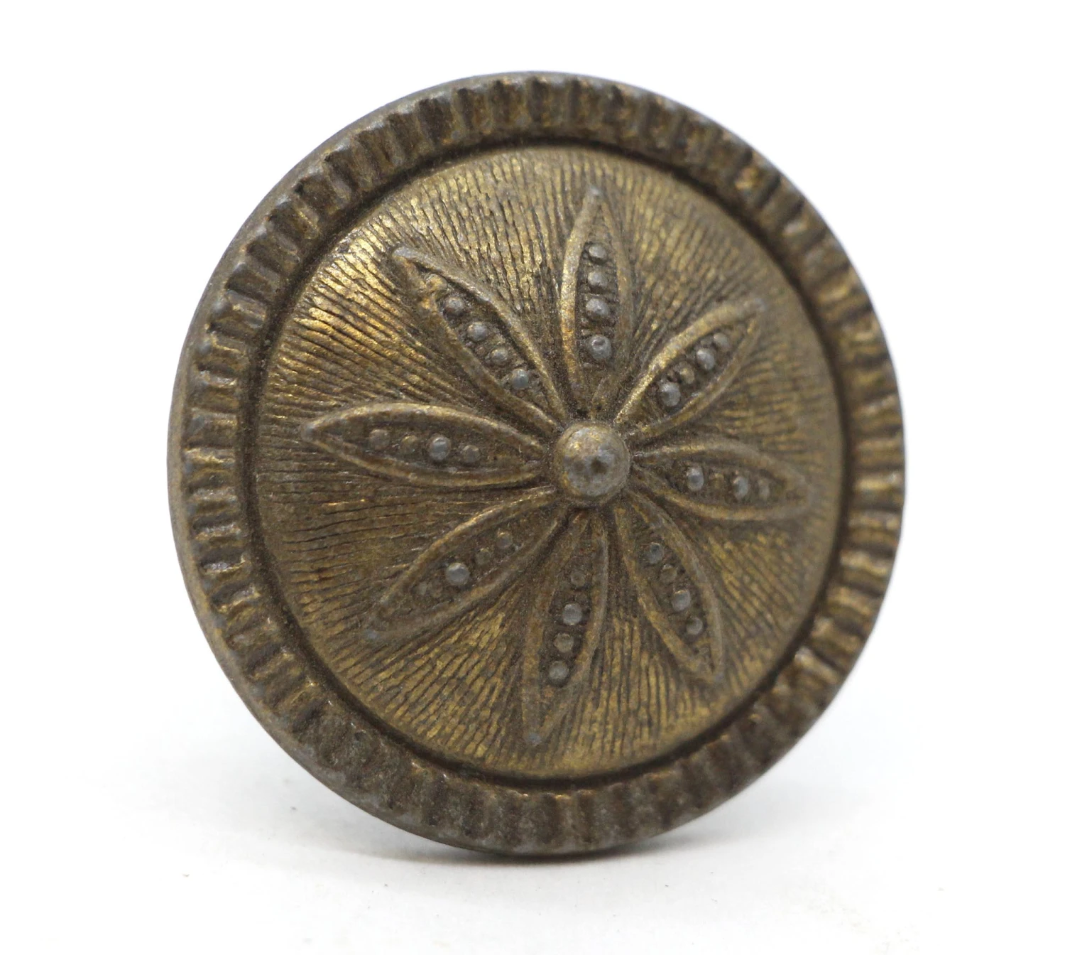 Pair Of Vintage 1.5 In. Floral Brass Drawer Knobs 5 Pair Of Vintage 1.5 In. Floral Brass Drawer Knobs - Image 3