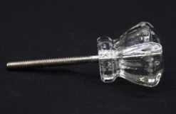 Vintage 1.125 In. Clear Fluted Glass Cabinet Drawer Knob 8 Vintage 1.125 In. Clear Fluted Glass Cabinet Drawer Knob -OGT Sale Store cabinet furniture knobs for sale q287697