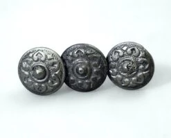 Antique Black Iron Floral 0.875 In. Drawer Cabinet Knob 7 Antique Black Iron Floral 0.875 In. Drawer Cabinet Knob -OGT Sale Store cabinet furniture knobs l206673
