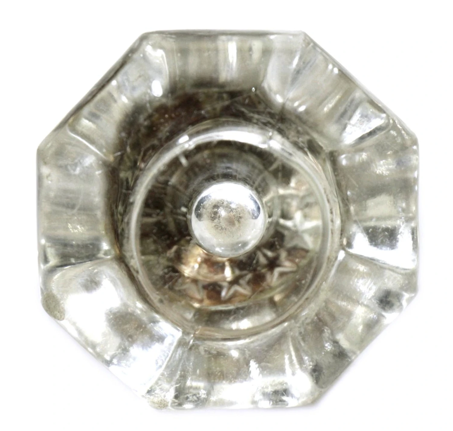 Antique Mercury Dot Glass 2.125 In. Drawer Cabinet Knob 4 Antique Mercury Dot Glass 2.125 In. Drawer Cabinet Knob - Image 2