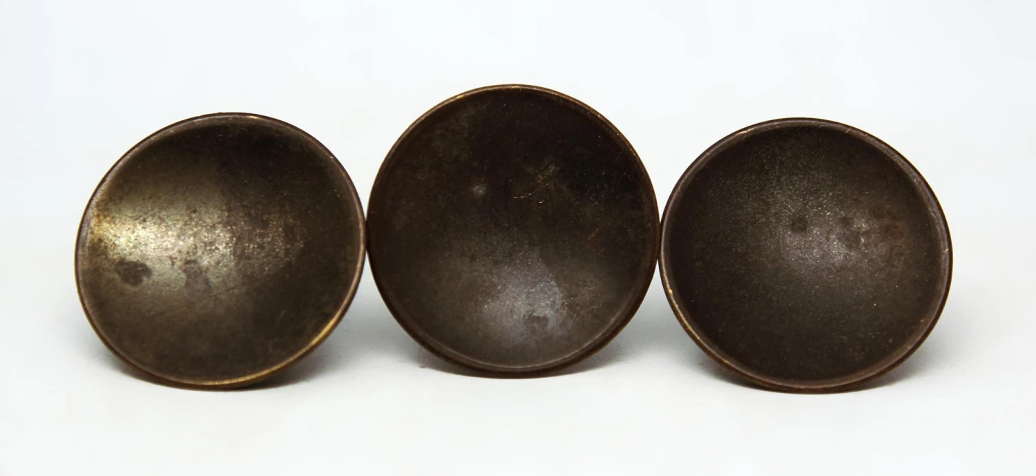 Modern Concave Brass 1.875 In. Drawer Cabinet Knob 4 Modern Concave Brass 1.875 In. Drawer Cabinet Knob - Image 2