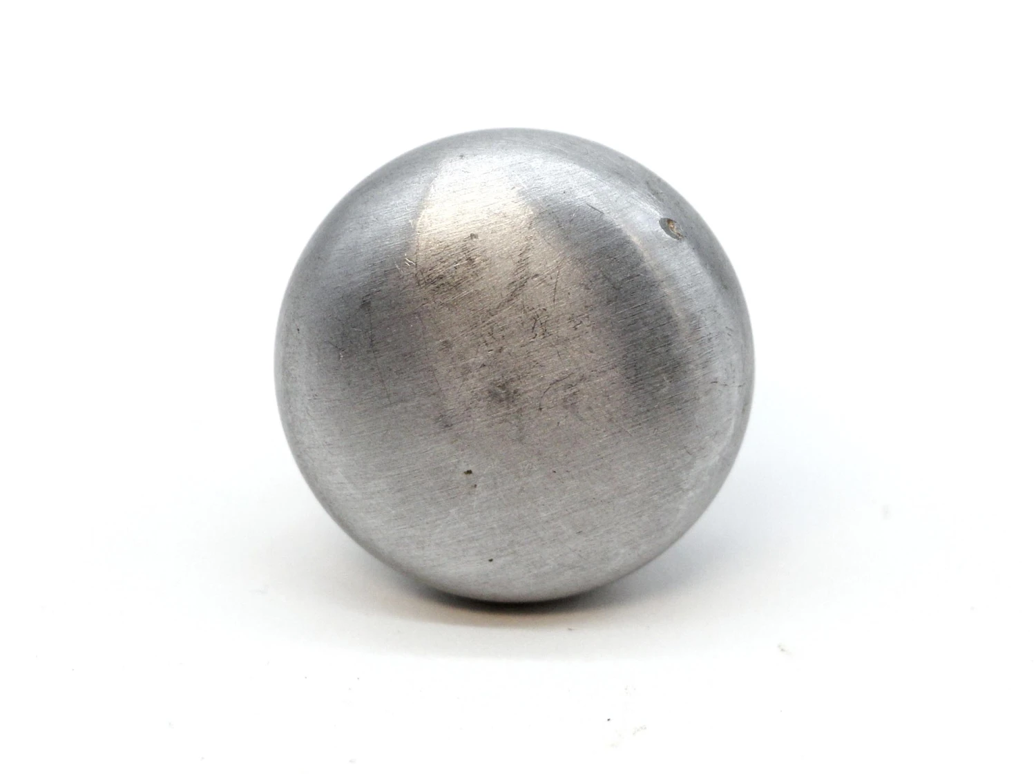 Modern 1.25 In. Round Brushed Steel Drawer Cabinet Knob 3 Modern 1.25 In. Round Brushed Steel Drawer Cabinet Knob
