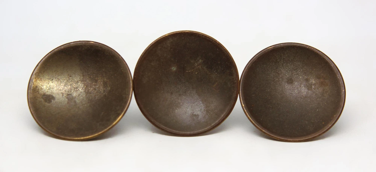 Modern Concave Brass 1.875 In. Drawer Cabinet Knob 3 Modern Concave Brass 1.875 In. Drawer Cabinet Knob