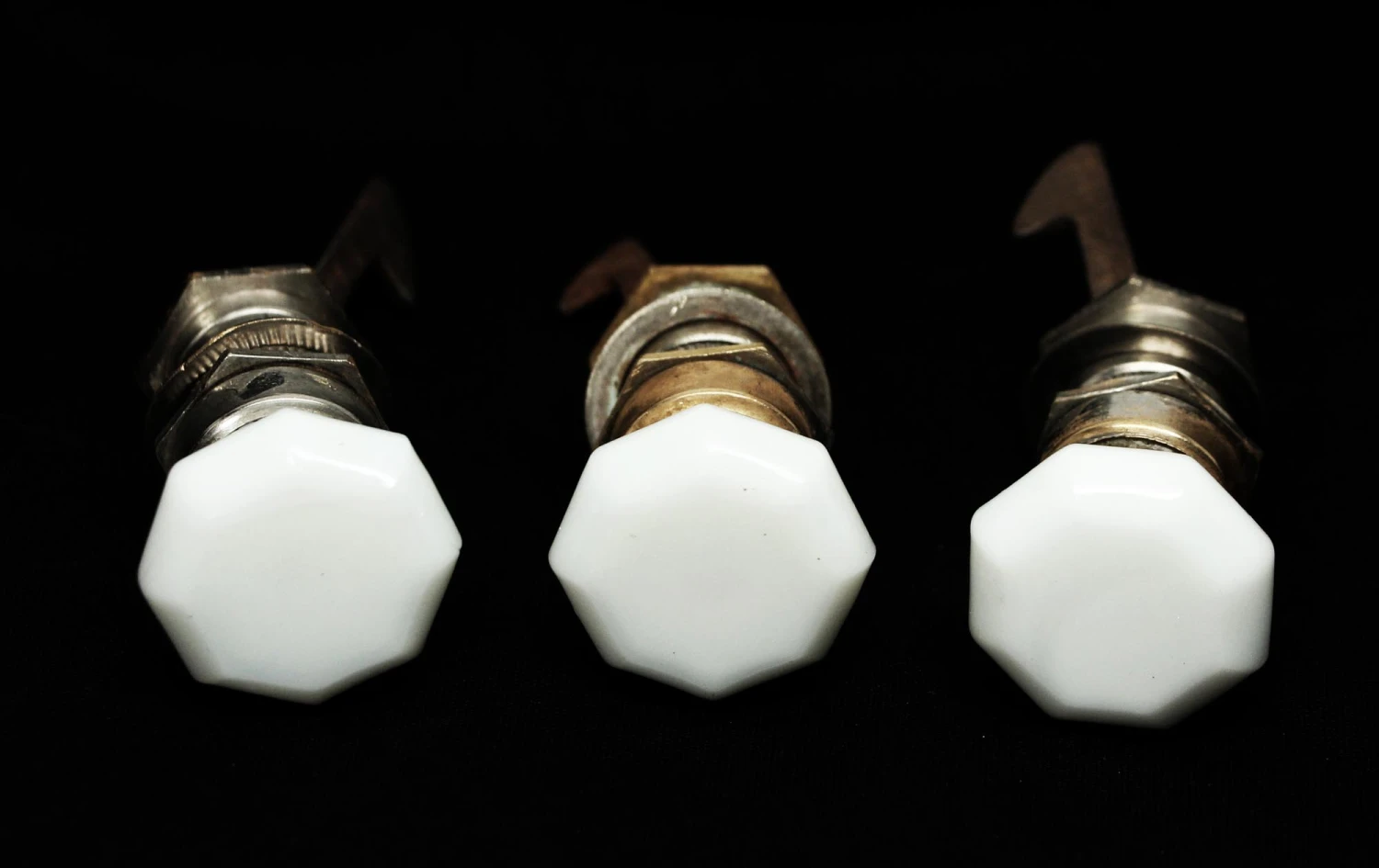 Vintage Opaque Milk Glass 1.25 In. Cabinet Knob 4 Vintage Opaque Milk Glass 1.25 In. Cabinet Knob - Image 2