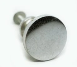 Pair Of Flat 1.125 In. Round Chrome Drawer Cabinet Knobs 8 Pair Of Flat 1.125 In. Round Chrome Drawer Cabinet Knobs -OGT Sale Store cabinet furniture knobs n244128