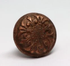 Antique Copper Plated 1.25 In. Cast Iron Drawer Cabinet Knob -OGT Sale Store cabinet furniture knobs n258542