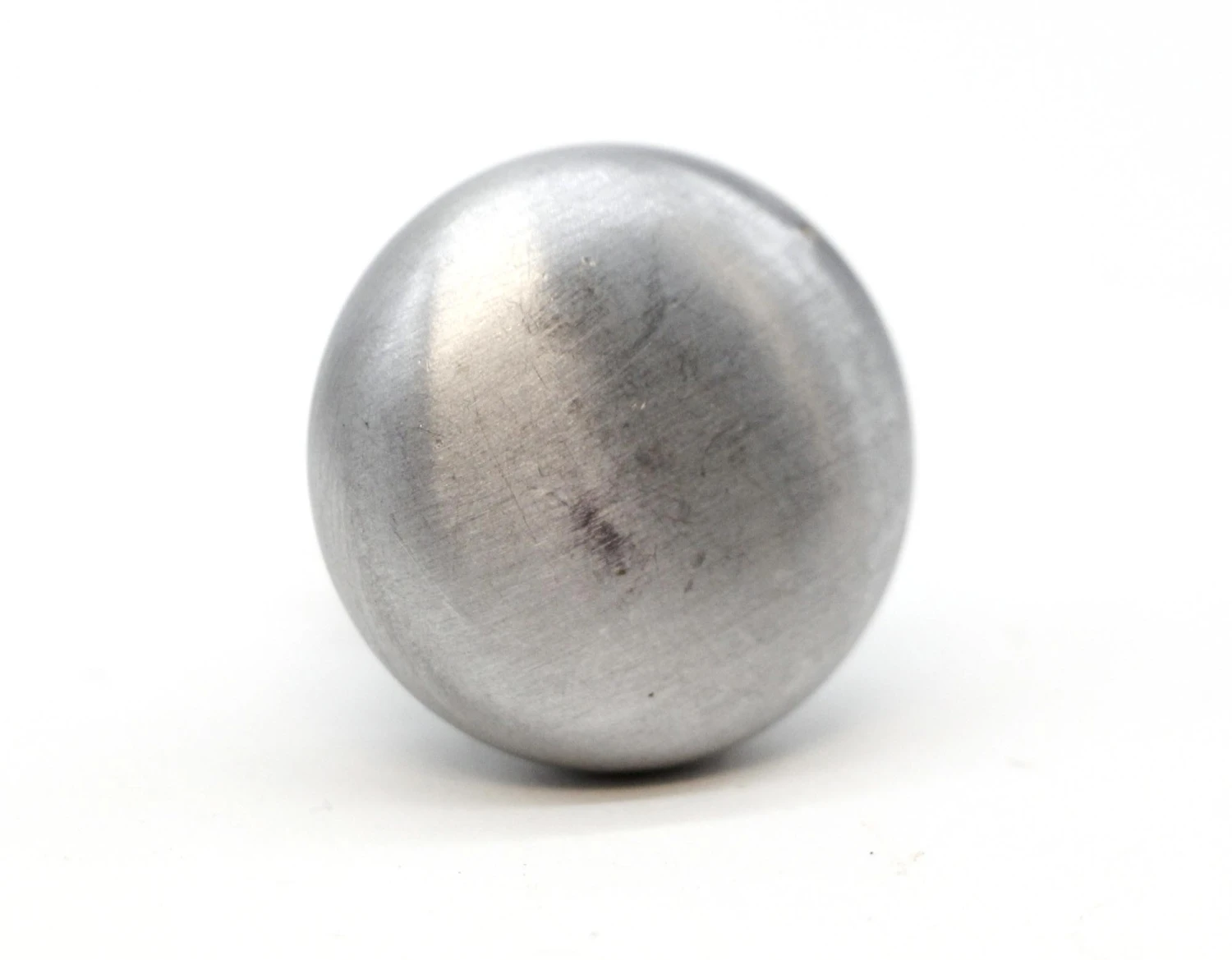 Modern 1.25 In. Round Brushed Steel Drawer Cabinet Knob 4 Modern 1.25 In. Round Brushed Steel Drawer Cabinet Knob - Image 2