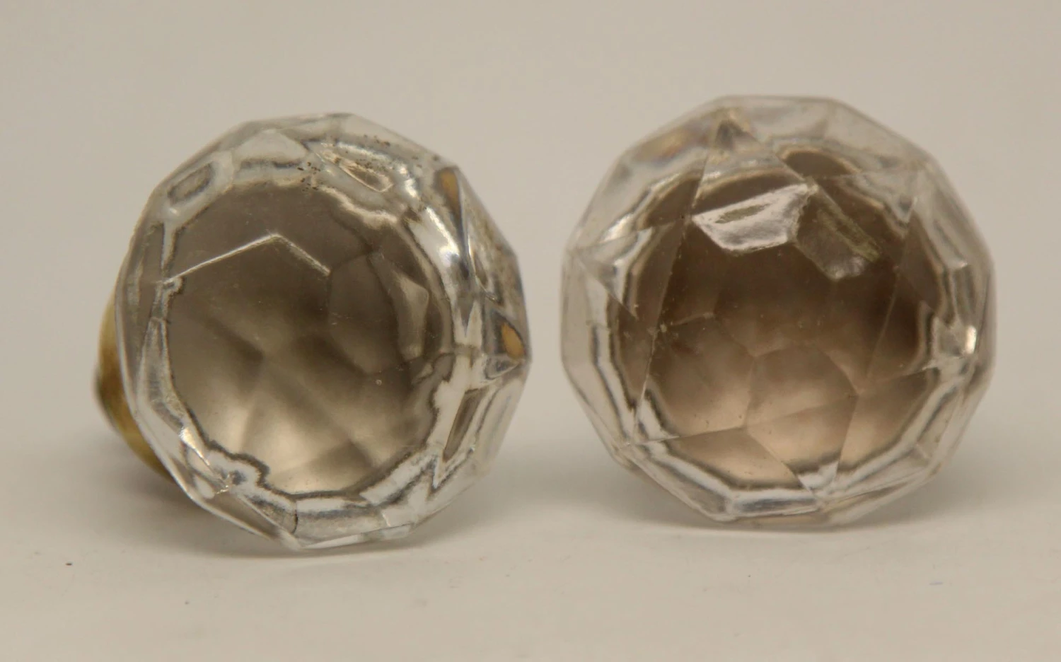 Pair Of Ball Faceted 1.5 In. Clear Glass Drawer Cabinet Knobs 3 Pair Of Ball Faceted 1.5 In. Clear Glass Drawer Cabinet Knobs