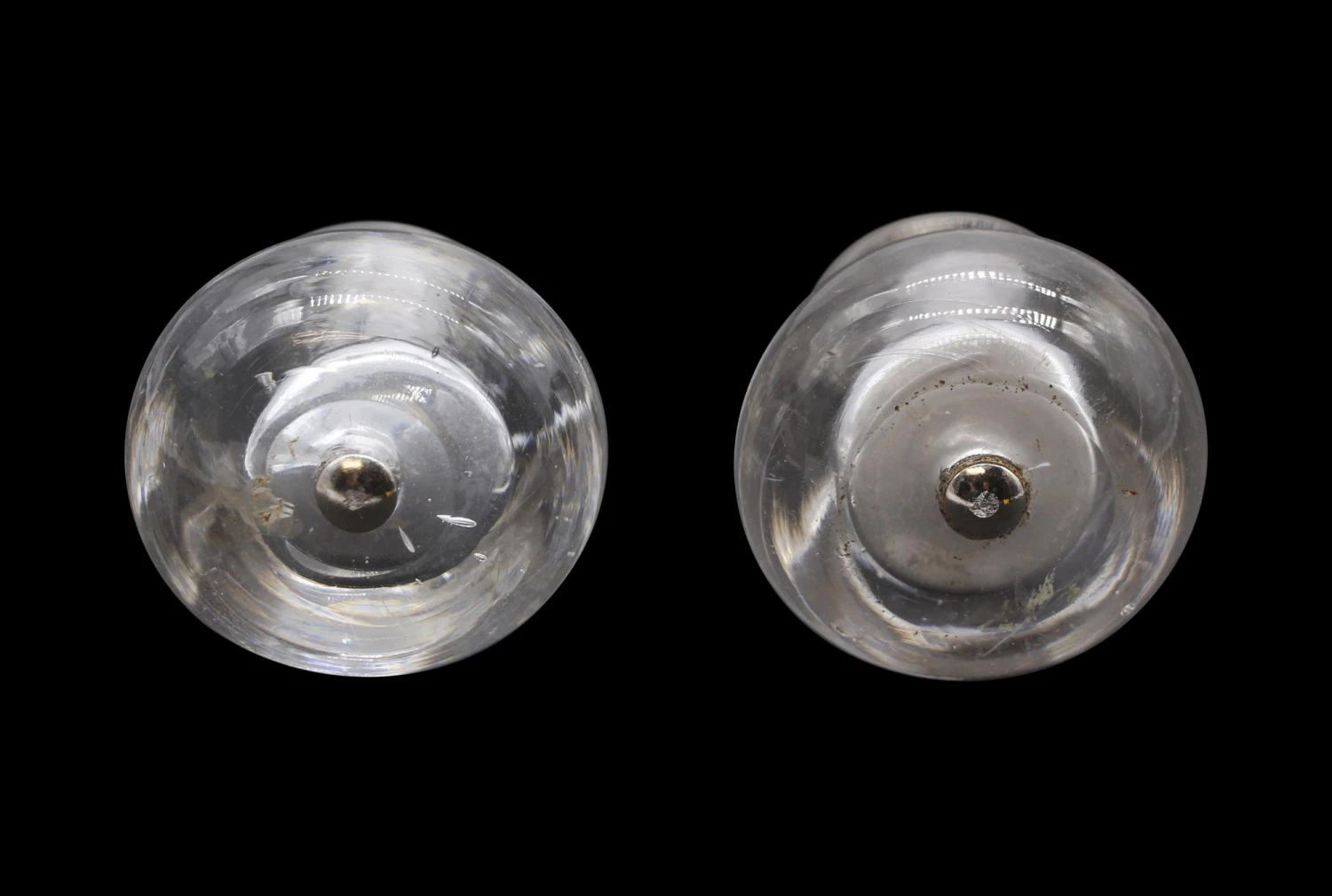 Pair Of Clear 2 In. Antique Glass Drawer Cabinet Knobs 3 Pair Of Clear 2 In. Antique Glass Drawer Cabinet Knobs