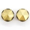 Pair Of Vintage 1 In. Hexagon Scalloped Brass Cabinet Drawer Knobs 2 Pair Of Vintage 1 In. Hexagon Scalloped Brass Cabinet Drawer Knobs -OGT Sale Store cabinet furniture knobs pair of vintage 1 in hexagon scalloped brass cabinet drawer knobs q284463