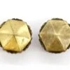 Pair Of Vintage 1.25 In. Hexagon Scalloped Brass Cabinet Drawer Knobs 2 Pair Of Vintage 1.25 In. Hexagon Scalloped Brass Cabinet Drawer Knobs -OGT Sale Store cabinet furniture knobs pair of vintage 125 in hexagon scalloped brass cabinet drawer knobs q284464