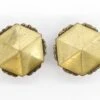 Pair Of Vintage 2 In. Hexagon Scalloped Brass Cabinet Drawer Knobs 2 Pair Of Vintage 2 In. Hexagon Scalloped Brass Cabinet Drawer Knobs -OGT Sale Store cabinet furniture knobs pair of vintage 2 in hexagon scalloped brass cabinet drawer knobs q284461