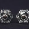 Pair Of Vintage Hexagon Clear Glass 1 In. Cabinet Drawer Knobs 2 Pair Of Vintage Hexagon Clear Glass 1 In. Cabinet Drawer Knobs -OGT Sale Store cabinet furniture knobs pair of vintage hexagon clear glass 1 in cabinet drawer knobs q287699