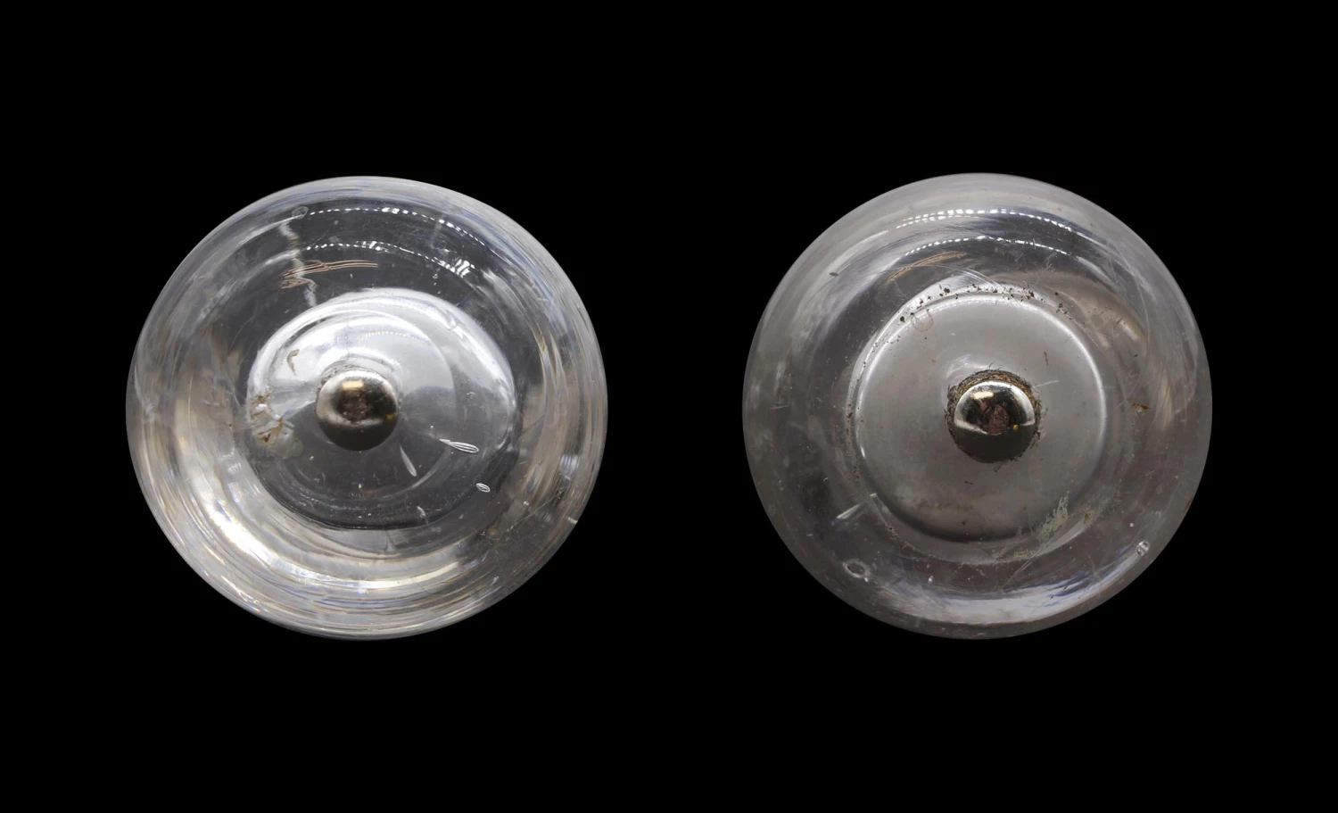 Pair Of Clear 2 In. Antique Glass Drawer Cabinet Knobs 4 Pair Of Clear 2 In. Antique Glass Drawer Cabinet Knobs - Image 2