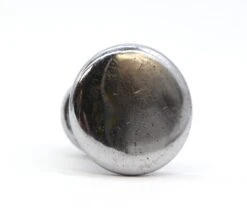 Vintage 1.25 In. Round Plain Chromed Brass Cabinet Knob 7 Vintage 1.25 In. Round Plain Chromed Brass Cabinet Knob -OGT Sale Store cabinet furniture knobs q284421