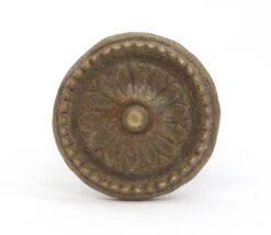 Vintage 1.125 In. Brass Floral Cabinet Knob -OGT Sale Store cabinet furniture knobs q287048
