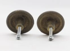 Pair Of Vintage 1.5 In. Floral Brass Drawer Knobs 8 Pair Of Vintage 1.5 In. Floral Brass Drawer Knobs -OGT Sale Store cabinet furniture knobs q287205