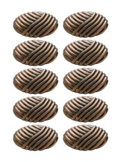 Set Of 10 Weave Copper Drawer Cabinet Knobs