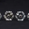 Set Of 4 Vintage 1.5 In. Hexagon Clear Glass Cabinet Drawer Knobs 2 Set Of 4 Vintage 1.5 In. Hexagon Clear Glass Cabinet Drawer Knobs -OGT Sale Store cabinet furniture knobs set of 4 vintage 15 in hexagon clear glass cabinet drawer knobs q287696