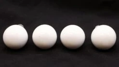 Set Of 4 White Ceramic Ball Drawer Cabinet Knobs