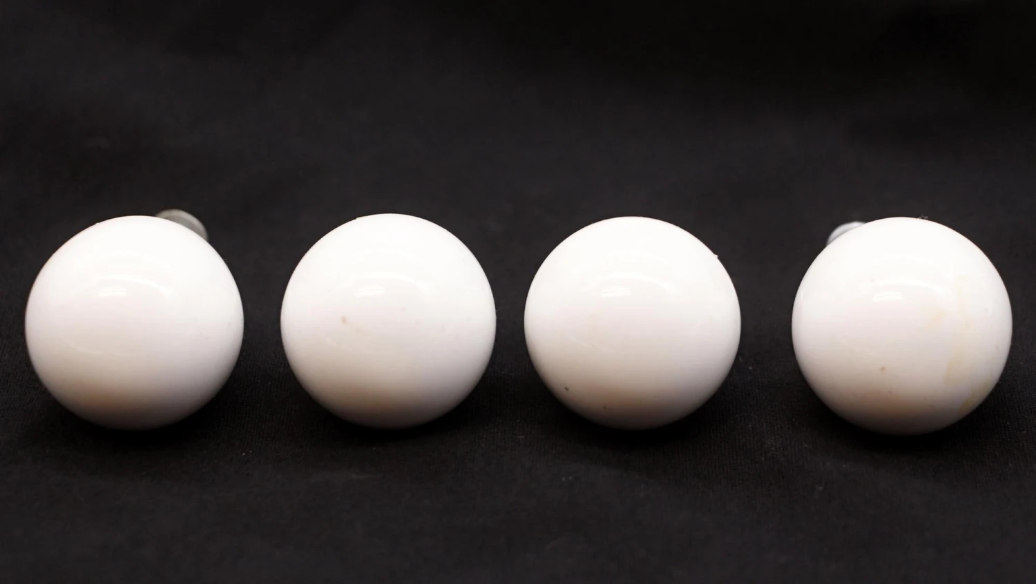 Set Of 4 White Ceramic Ball Drawer Cabinet Knobs 3 Set Of 4 White Ceramic Ball Drawer Cabinet Knobs