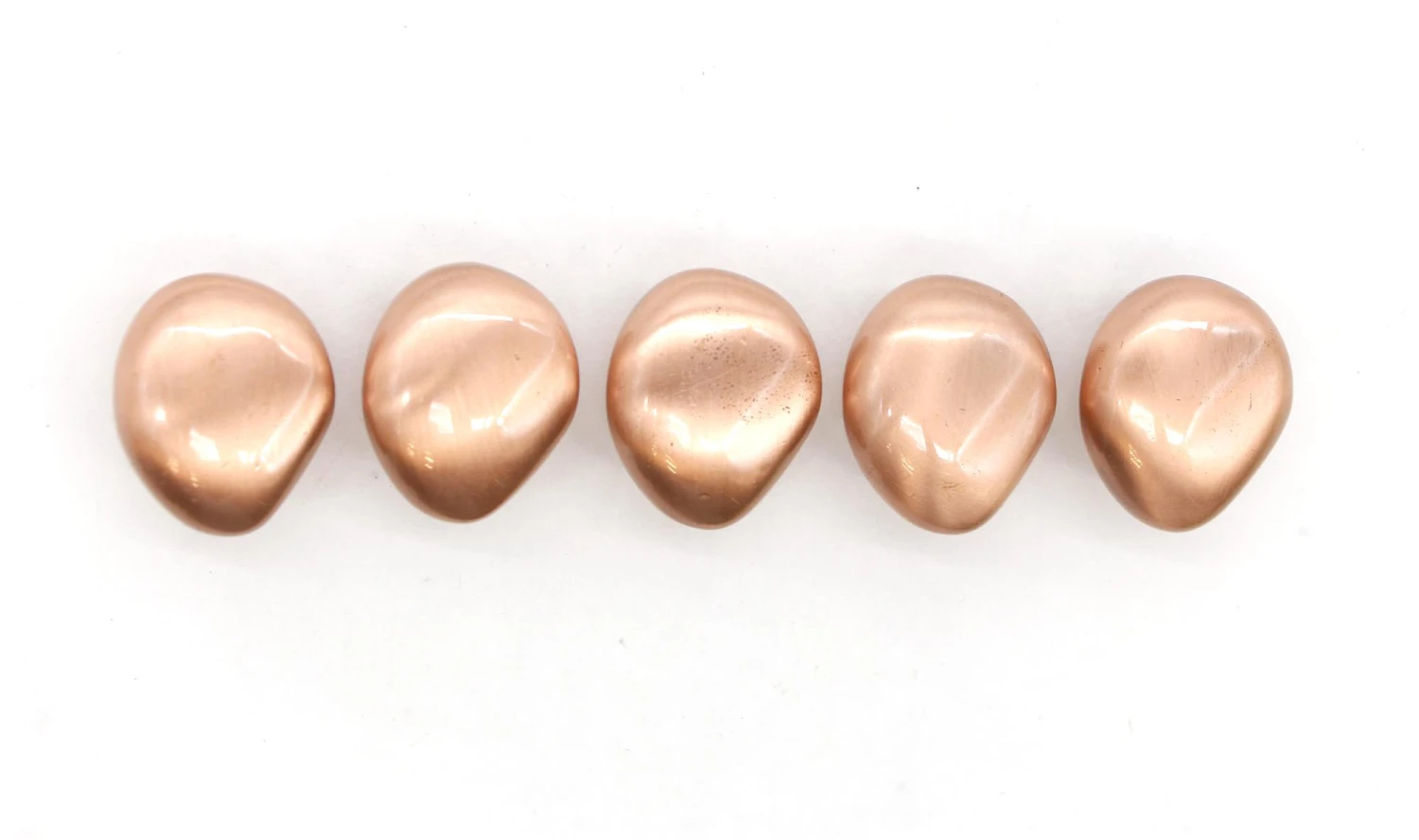 Set Of New Copper Finish Brass Rock Drawer Cabinet Knobs 3 Set Of New Copper Finish Brass Rock Drawer Cabinet Knobs