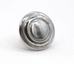 Vintage 1 In. Nickeled Brass Concentric Cabinet Drawer Knobs