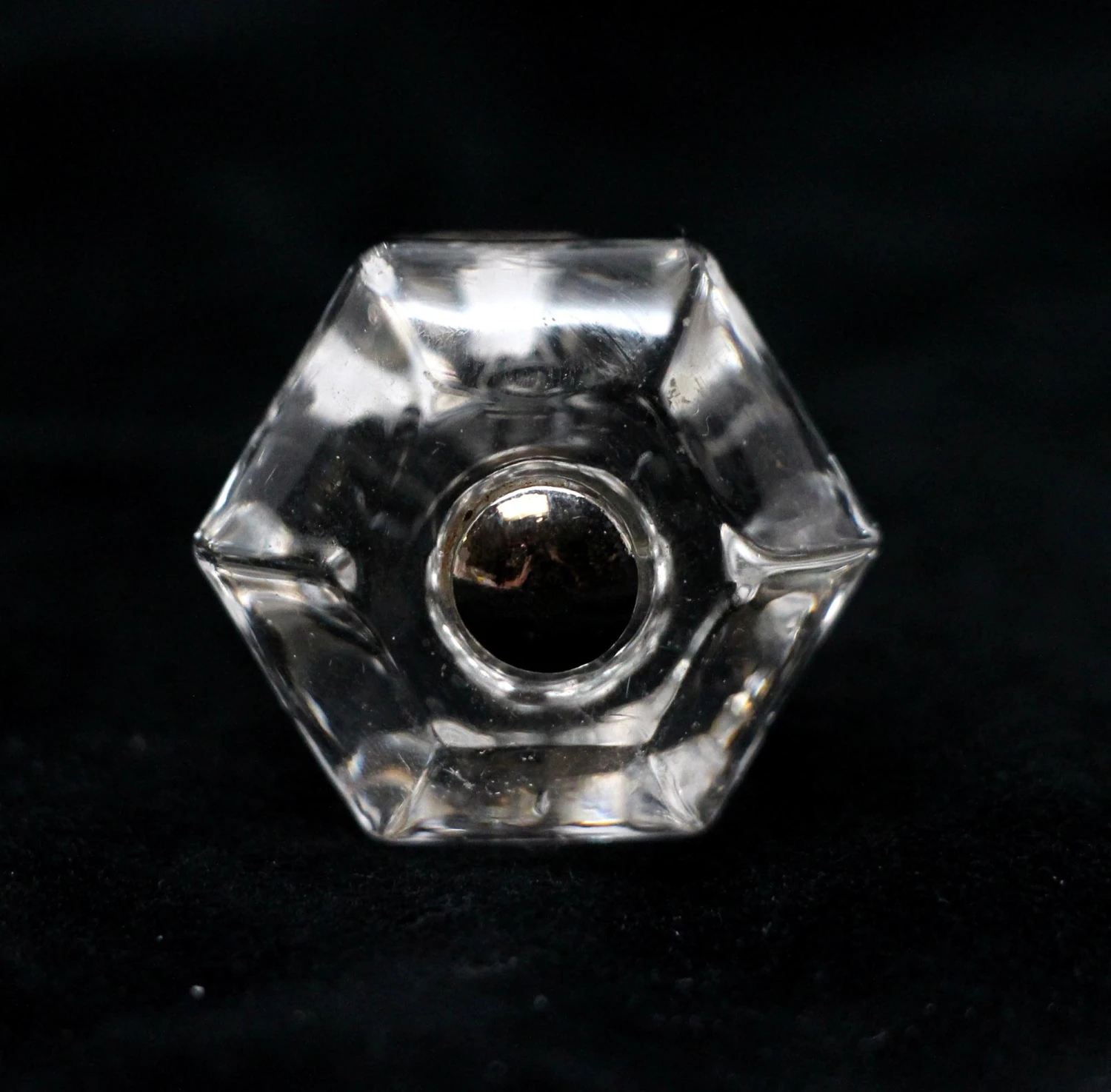 Vintage 1.25 In. Clear Glass Cabinet Drawer Knob 3 Vintage 1.25 In. Clear Glass Cabinet Drawer Knob