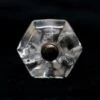 Vintage 1.25 In. Hexagon Clear Glass Drawer Cabinet Knob 1 Vintage 1.25 In. Hexagon Clear Glass Drawer Cabinet Knob -OGT Sale Store cabinet furniture knobs vintage 125 in hexagon clear glass drawer cabinet knob n260096