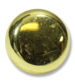 Vintage 1.25 In. Polished Brass Drawer Cabinet Knob
