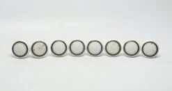 Vintage 1.375 In. White & Gray Ceramic Drawer Cabinet Knob