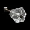 Vintage 1.5 In. Clear Glass Cabinet Drawer Knob -OGT Sale Store cabinet furniture knobs vintage 15 in clear glass cabinet drawer knob n260055