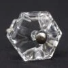 Vintage 1.5 In. Clear Hexagon Glass Cabinet Drawer Knob 2 Vintage 1.5 In. Clear Hexagon Glass Cabinet Drawer Knob -OGT Sale Store cabinet furniture knobs vintage 15 in clear hexagon glass cabinet drawer knob q287694
