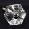 Vintage 1.5 In. Hexagon Clear Glass Drawer Cabinet Knob 2 Vintage 1.5 In. Hexagon Clear Glass Drawer Cabinet Knob -OGT Sale Store cabinet furniture knobs vintage 15 in hexagon clear glass drawer cabinet knob q287118