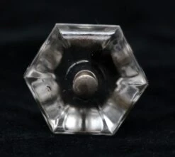 Vintage 1.5 In. Hexagon Glass Cabinet Drawer Knob
