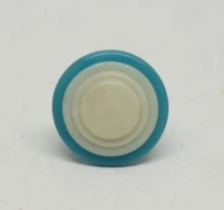 Vintage Blue & White 1 In. Round Plastic Drawer Cabinet Knob