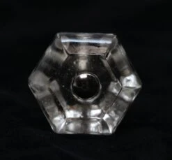 Vintage Clear Glass 1.5 In. Cabinet Drawer Knob