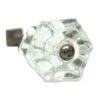 Vintage Clear Hexagon Gem Cut Glass Drawer Cabinet Knob 2 Vintage Clear Hexagon Gem Cut Glass Drawer Cabinet Knob -OGT Sale Store cabinet furniture knobs vintage clear hexagon gem cut glass drawer cabinet knob m227434