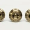 Vintage Concentric Round 1.25 In. Brass Drawer Cabinet Knob -OGT Sale Store cabinet furniture knobs vintage concentric round 125 in brass drawer cabinet knob n240973
