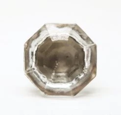 Vintage Faceted Glass 1.25 In. Drawer Cabinet Knob