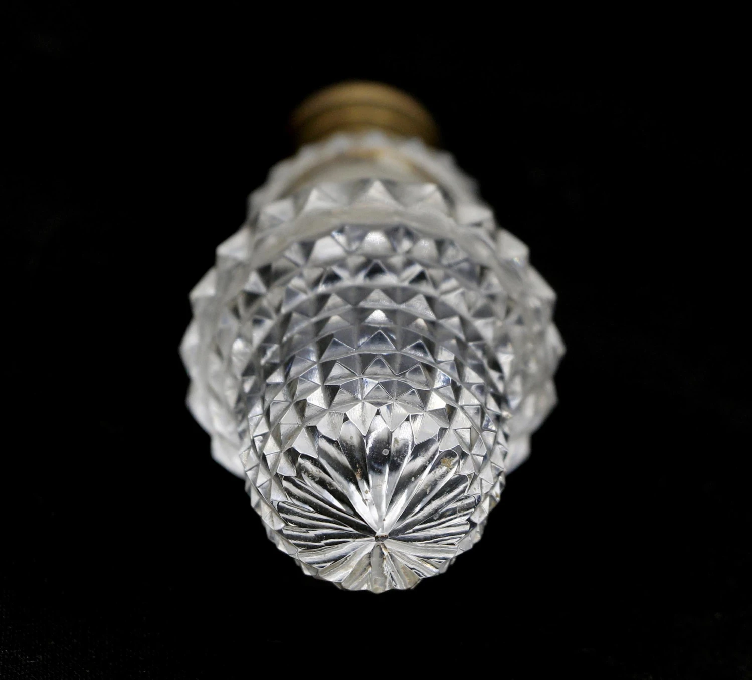 Vintage Faceted Glass 3 In. Cabinet Drawer Knob 3 Vintage Faceted Glass 3 In. Cabinet Drawer Knob