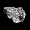 Vintage Hexagon Clear Glass 1 In. Cabinet Drawer Knob