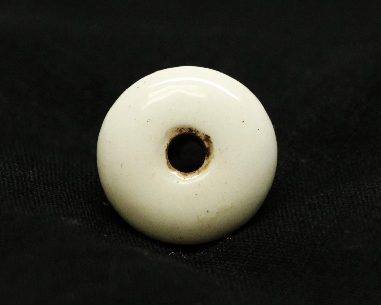 Vintage Round 1 In. White Ceramic Drawer Knob 3 Vintage Round 1 In. White Ceramic Drawer Knob